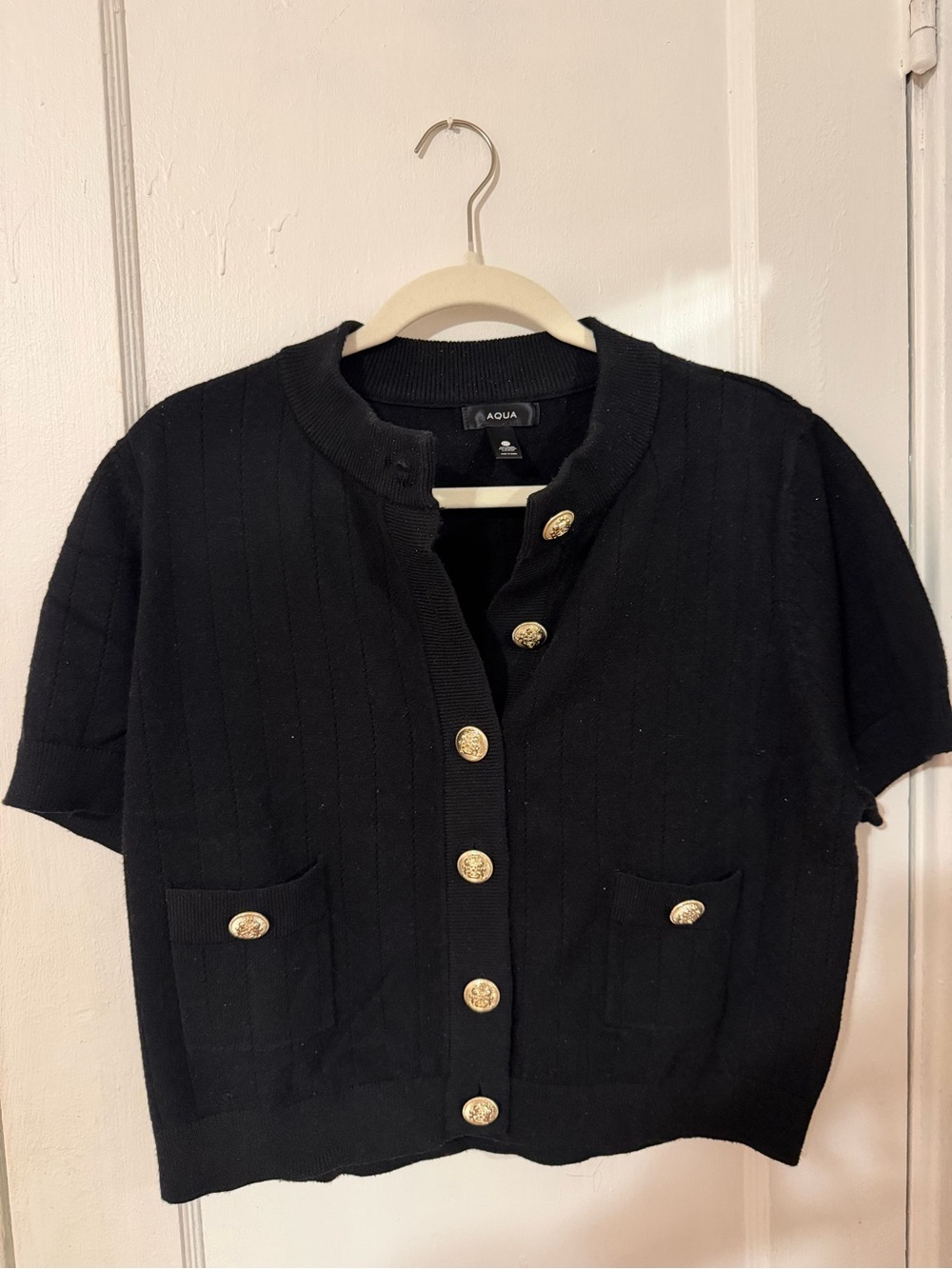 Women’s short sleeve cardigan